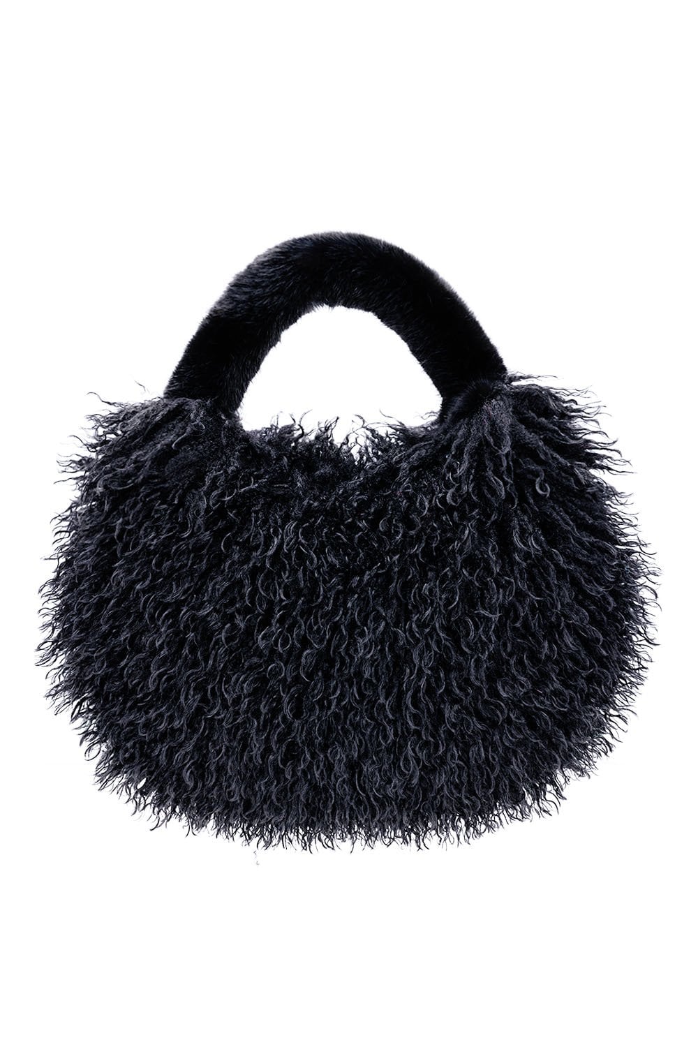 Black Bamboo Eco Faux Fur Bag