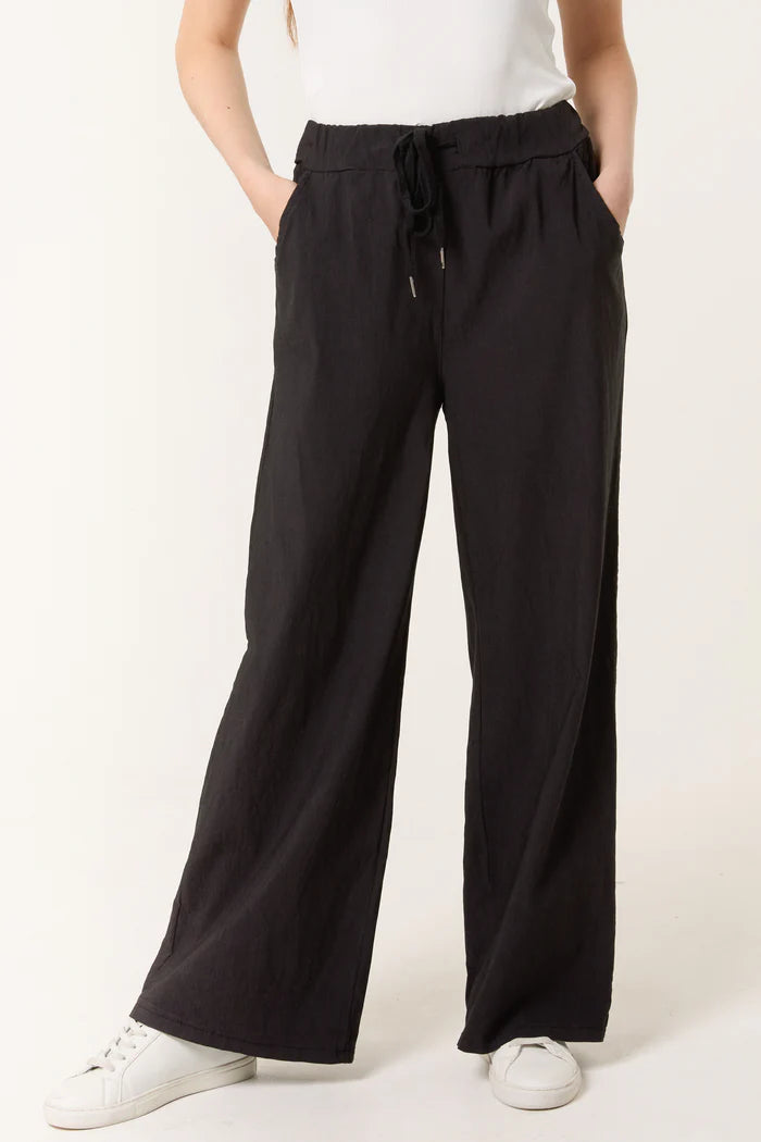 Black Wide Leg Magic Trousers