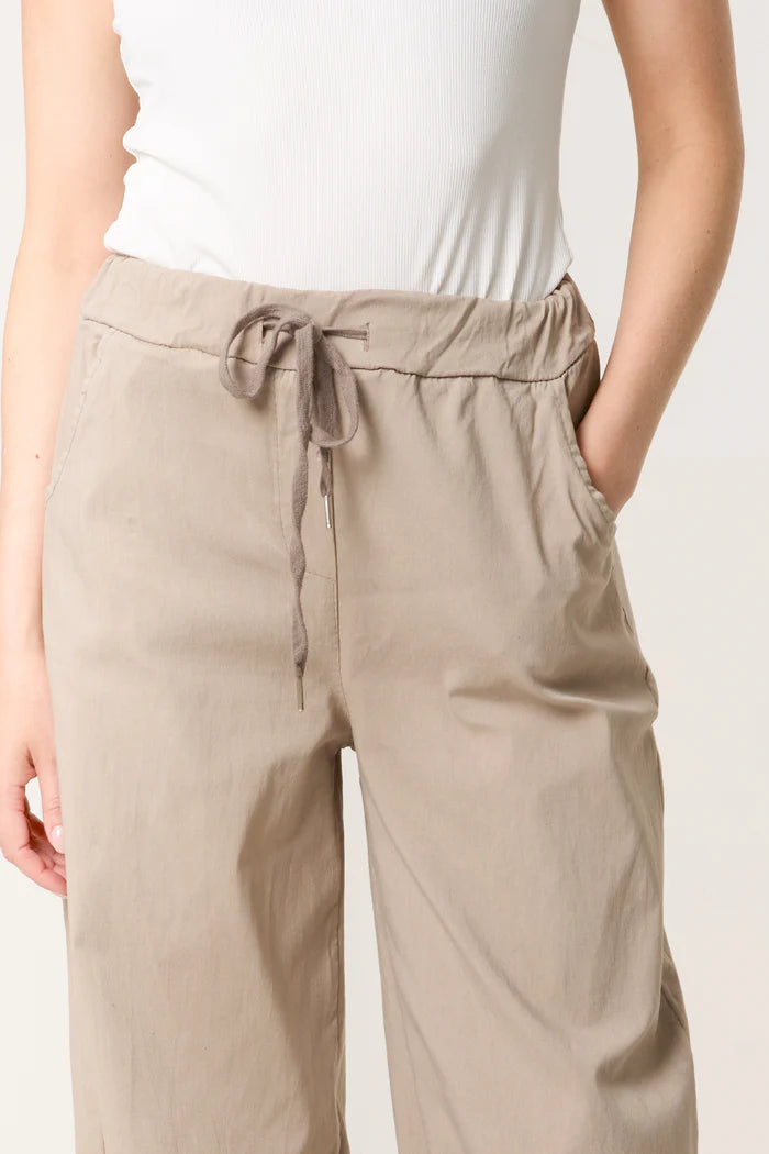 Mocha Wide Leg Magic Trousers