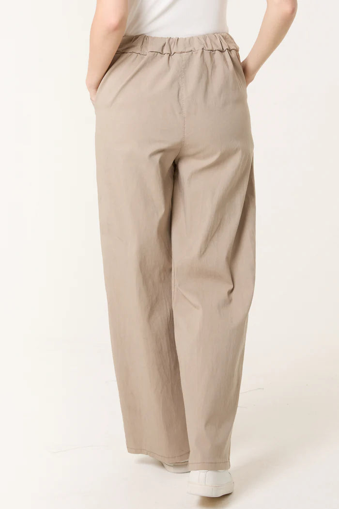Mocha Wide Leg Magic Trousers