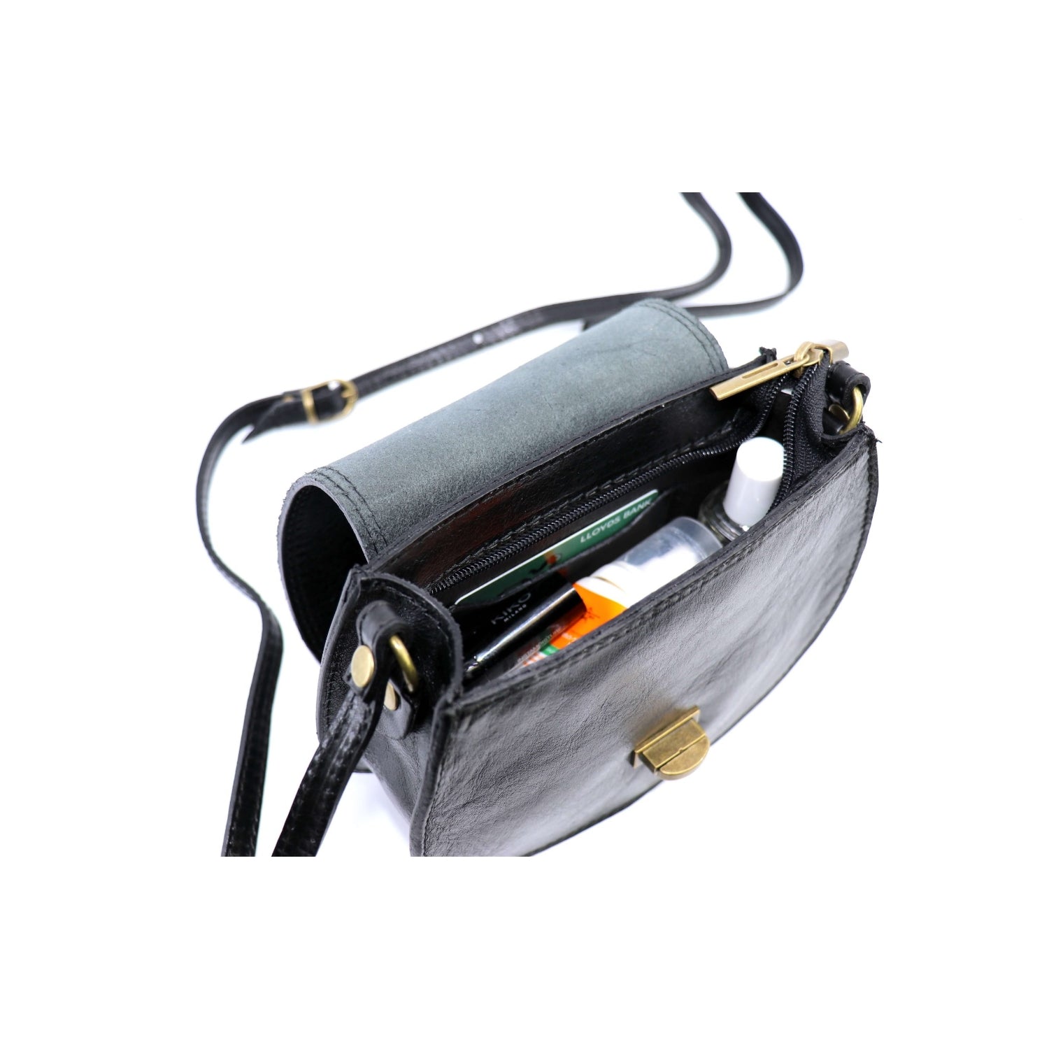 Vintage Italian Leather Stamped Crossbody Saddle Bag Choose From 5 Colours