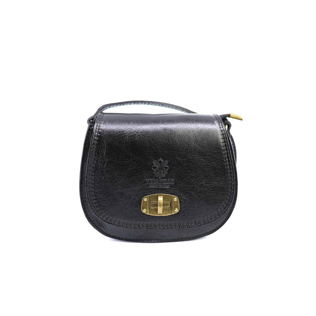 Vintage Italian Leather Stamped Crossbody Saddle Bag Choose From 5 Colours