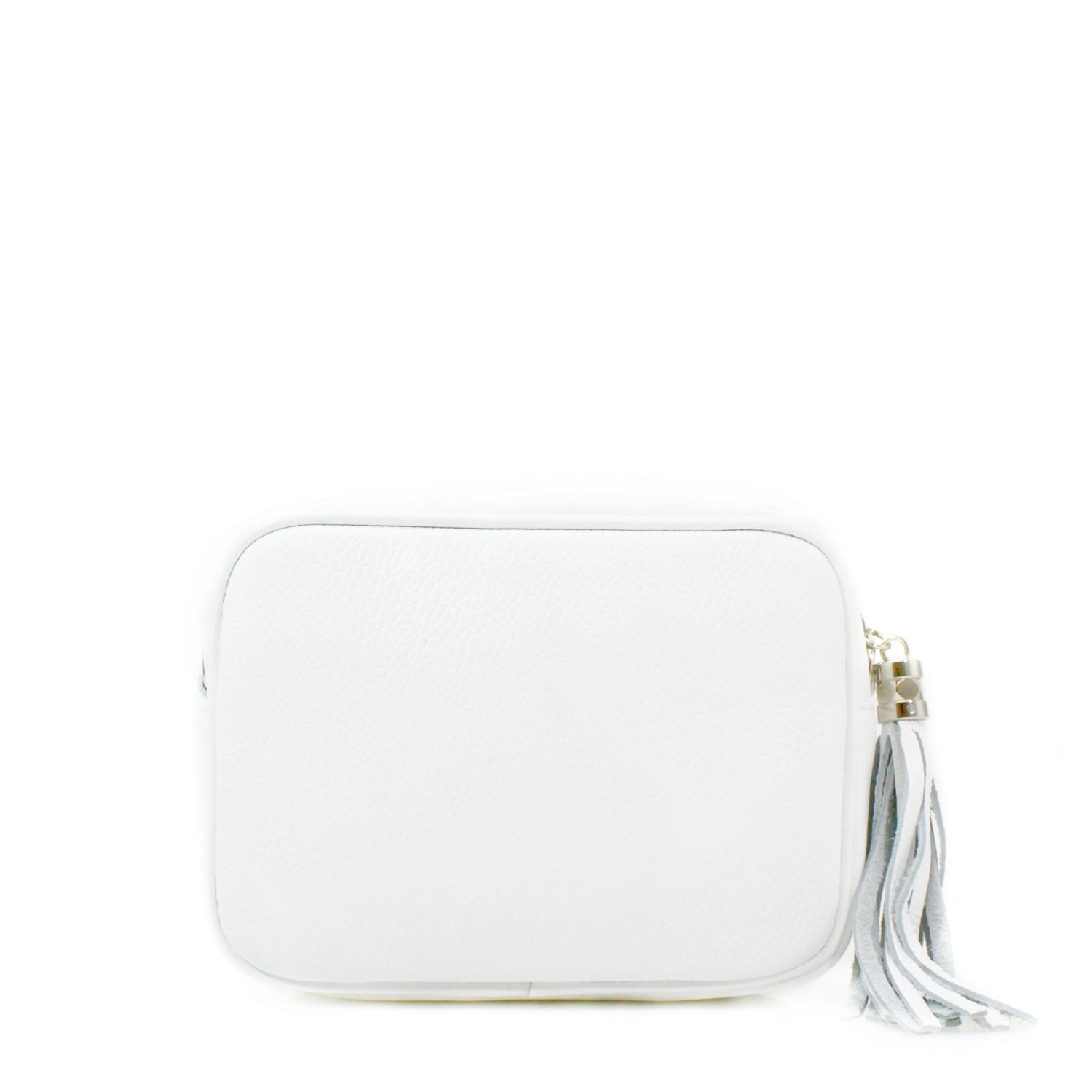 Italian Leather Crossbody Camera Bag Silver Hardware Choose From 37 Colours