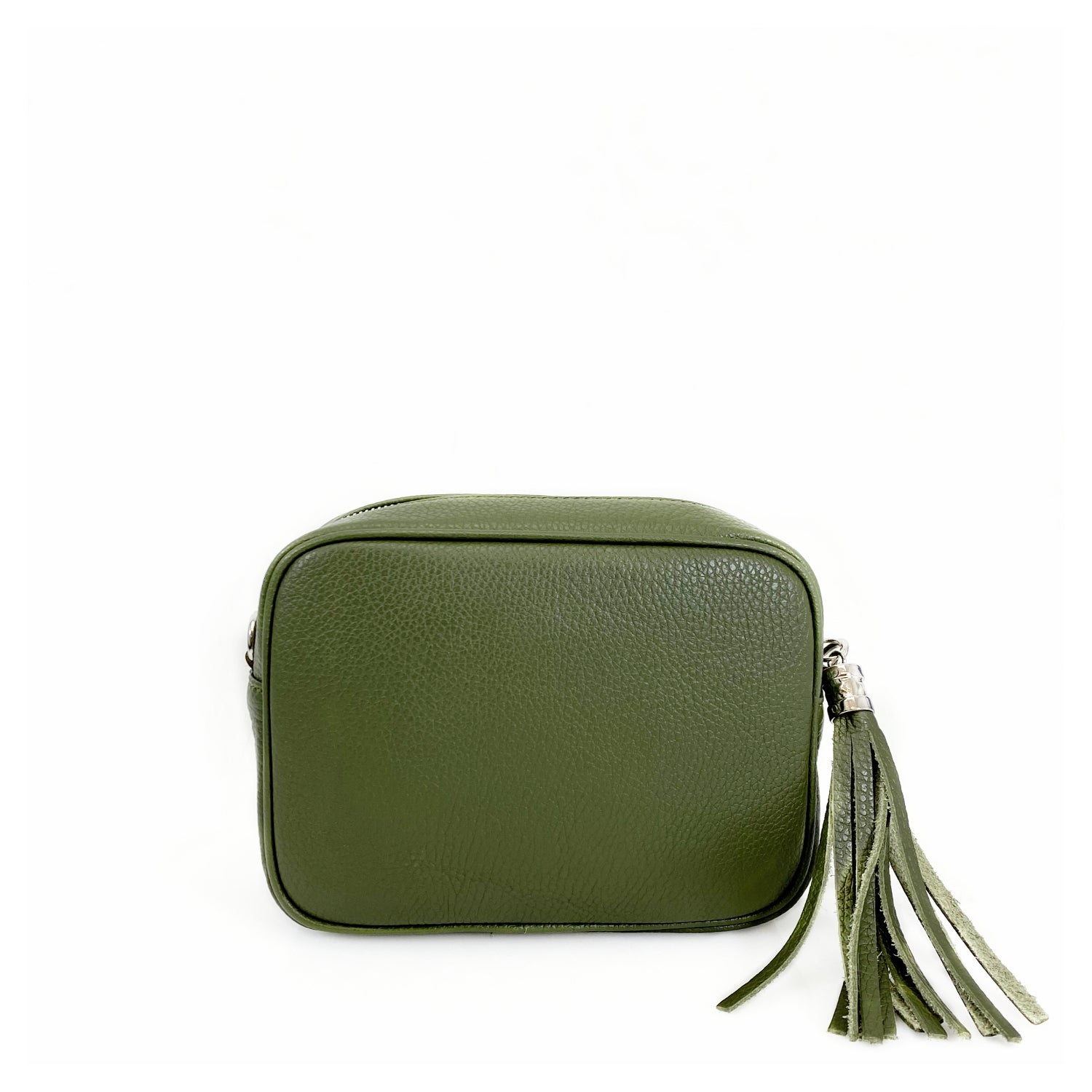 Italian Leather Crossbody Camera Bag Silver Hardware Choose From 37 Colours